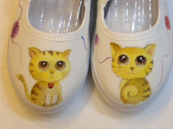 ラブリー手描き子供用の靴は、ペットのシリーズをカスタマイズすることができます 4枚目の画像
