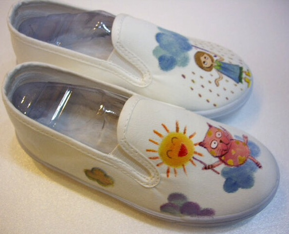 可愛手工彩繪童鞋 可客製 甜美女兒系列 第4張的照片