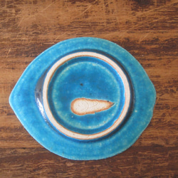 送料無料　トルコ青色の鳥の形の小皿 　2枚セット 5枚目の画像