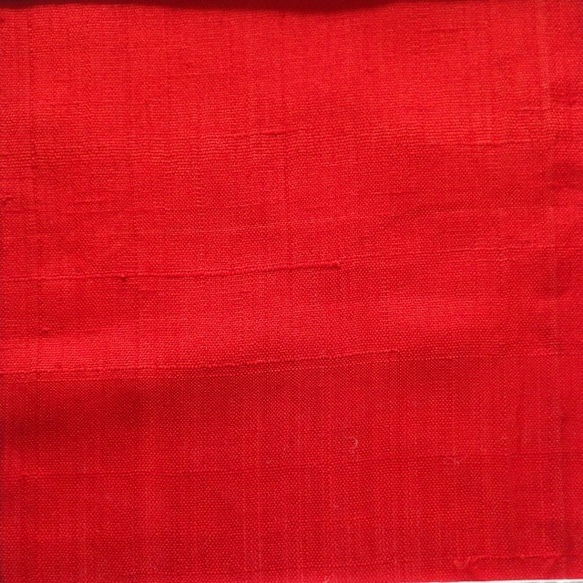 無地紅絹アンティーク90×17 2枚目の画像