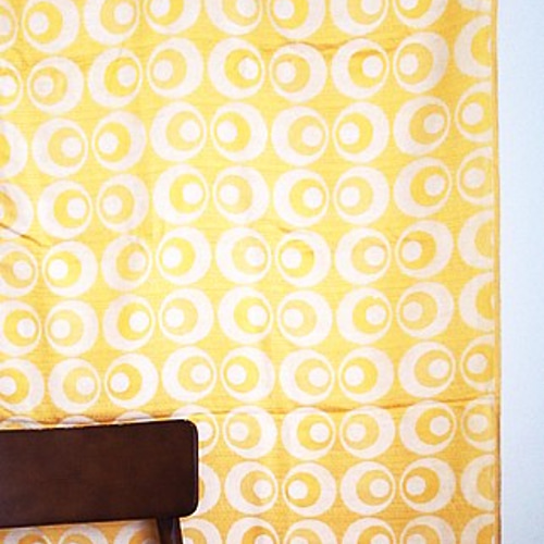 ヴィンテージ生地・山吹ミッドセンチュリー 生地 cogomi 通販 754153