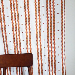 Orange Stripe USAヴィンテージカーテン 4枚目の画像