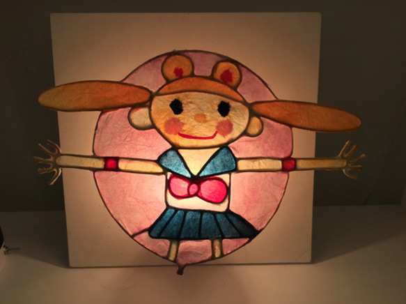 子ども達の描いた絵をあかりに・・らくがきライト（オンライン注文制作） 5枚目の画像