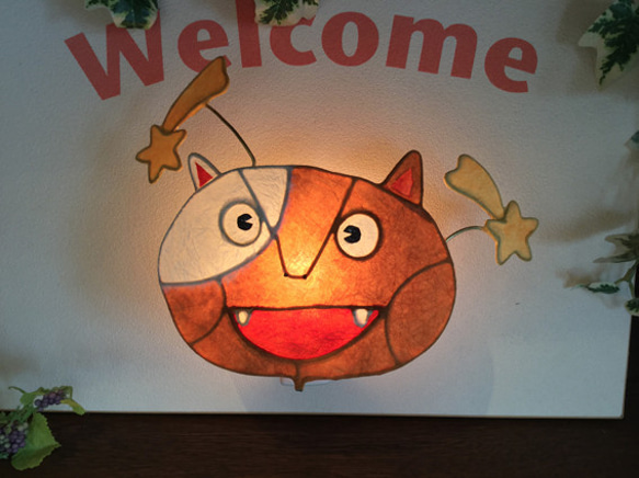 子ども達の描いた絵をあかりに・・らくがきライト（オンライン注文制作） 1枚目の画像