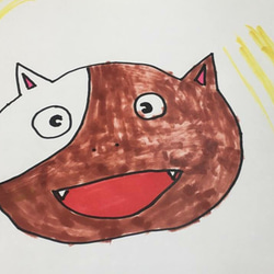 子ども達の描いた絵をあかりに・・らくがきライト（オンライン注文制作） 2枚目の画像