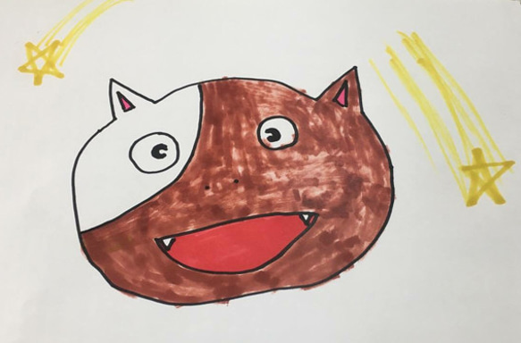 子ども達の描いた絵をあかりに・・らくがきライト（オンライン注文制作） 2枚目の画像