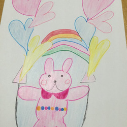 子ども達の描いた絵をあかりに・・らくがきライト（オンライン注文制作） 4枚目の画像