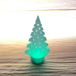 Kazue様オーダー品　小さな光の森（５色セット）プチ・クリスマスツリー（星形穴なし） 4枚目の画像