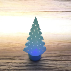 Kazue様オーダー品　小さな光の森（５色セット）プチ・クリスマスツリー（星形穴なし） 7枚目の画像