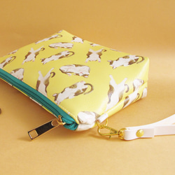 猫の子猫化粧バッグクラッチバッグ小さな財布ポータブル小さなオブジェクトゴミ袋パッケージ入場パッケージ 4枚目の画像