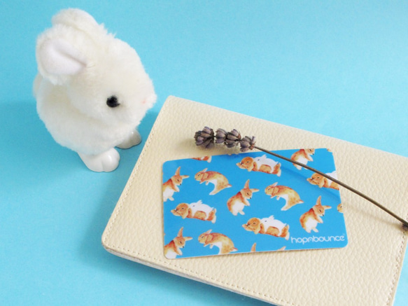 バニーウサギの交通カードステッカーオクトパストラベルカード 1枚目の画像