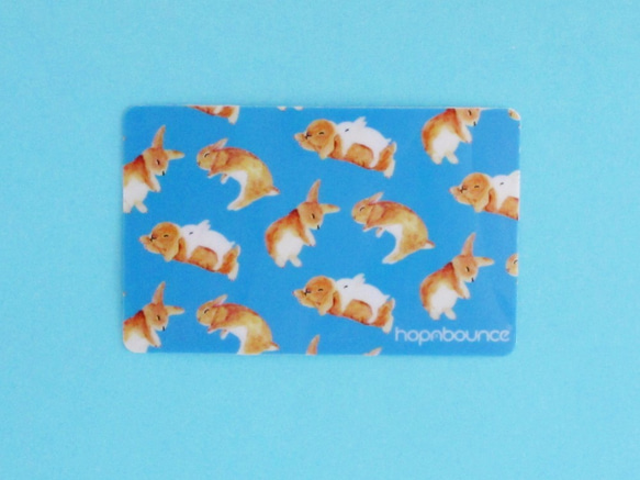 バニーウサギの交通カードステッカーオクトパストラベルカード 2枚目の画像