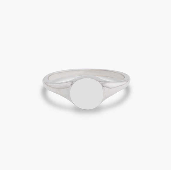 Slim signet ring — スターリング・シルバー・シグネットリング 2枚目の画像