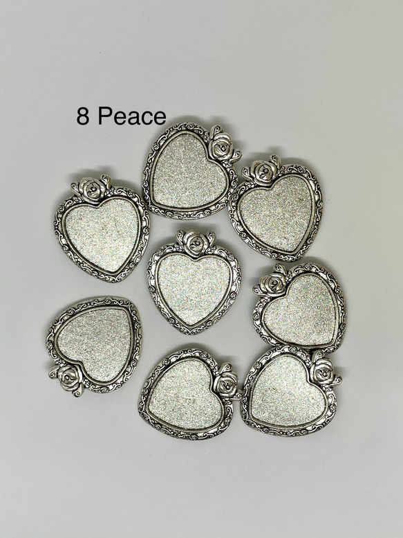 アンティーク/シルバー/大ぶり/ハートミール皿 8個 その他素材 tommo's