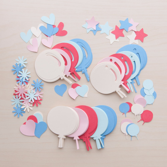 コメントカード「風船」5色セット メッセージカード CRAFT 通販