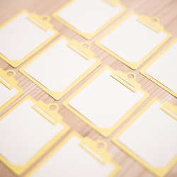 メッセージカード「クリップボード」黄 1枚目の画像