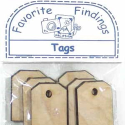 [ff-0811]ウッド　タグ　2袋組 5枚目の画像