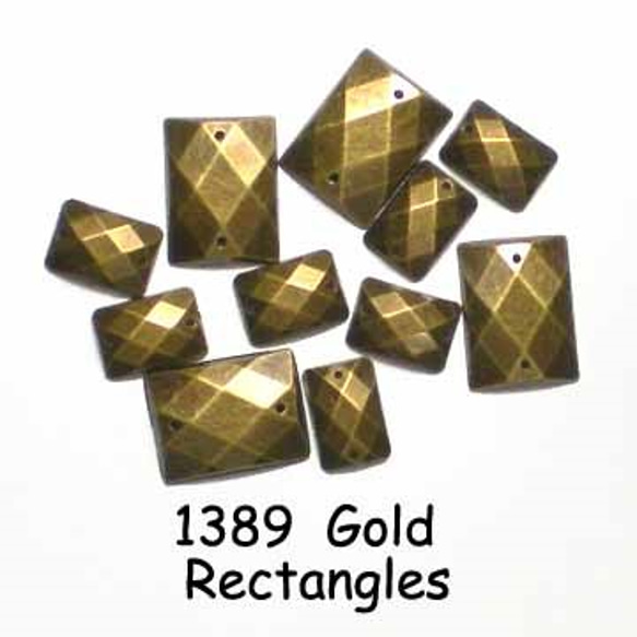 [ff-1389]ゴールドレクタングル　2袋セット 1枚目の画像