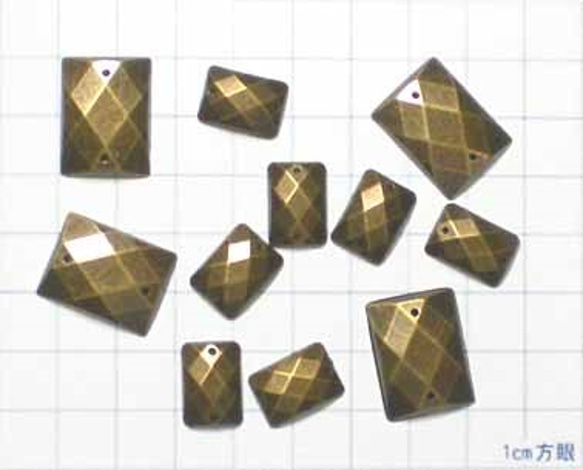 [ff-1389]ゴールドレクタングル　2袋セット 3枚目の画像