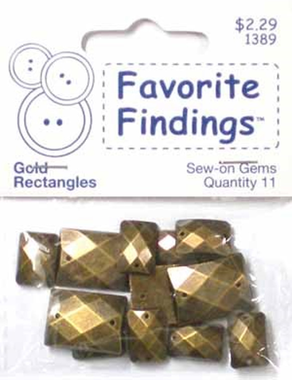 [ff-1389]ゴールドレクタングル　2袋セット 4枚目の画像