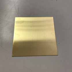 真鍮板ｔ0.5×100×100＝6枚（全てmm表記） 2枚目の画像