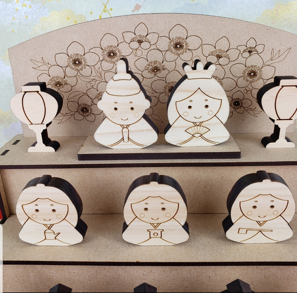 現代の名工監修 組立式 雛段飾り 雛人形 3枚目の画像