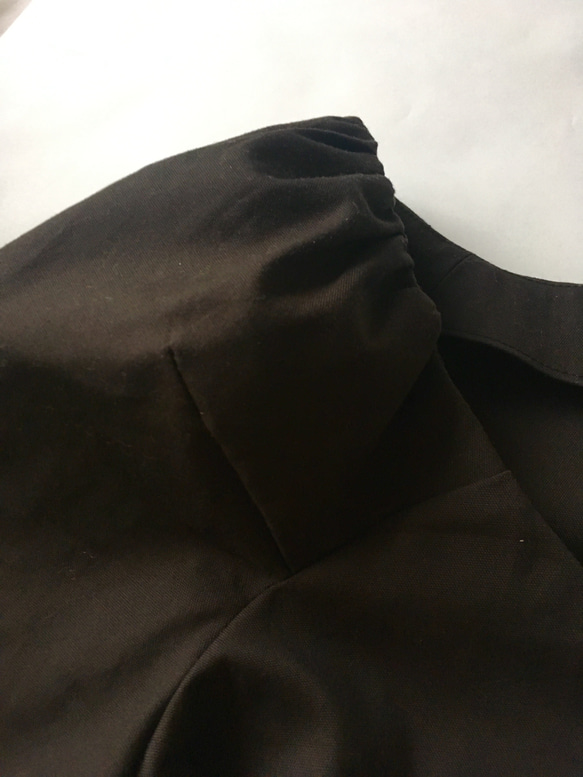 ボリューム袖ブラウス〜black chocolate〜 4枚目の画像
