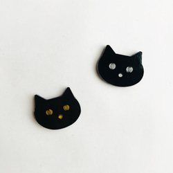 [Brooch]くろねこブローチ 1枚目の画像