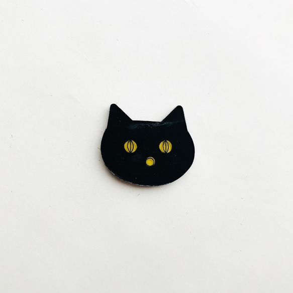 [Brooch]くろねこブローチ 2枚目の画像