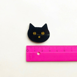 [Brooch]くろねこブローチ 5枚目の画像