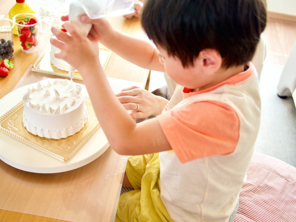 【特集掲載】動画レシピ付き！「食べられないホールケーキ」４号サイズ 8枚目の画像