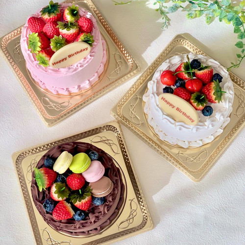 特集掲載】動画レシピ付き！「食べられないホールケーキ」4号サイズ