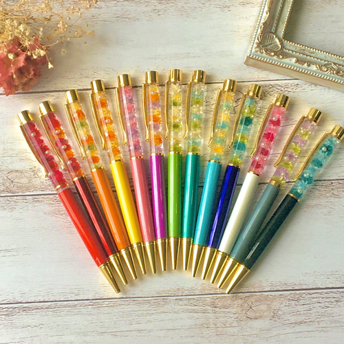 【ぷりん様ご確認用】ハーバリウムボールペン おなな様 名入れハーバリウムボールペン6本 その他雑貨 プリマトルテ -クレイ洋菓子店- 通販｜Creema(クリーマ) 12441453