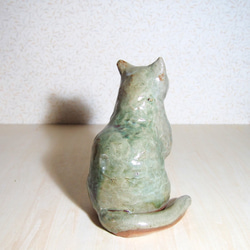 陶　かわいい猫の置物         『純喫茶くりいま』 4枚目の画像