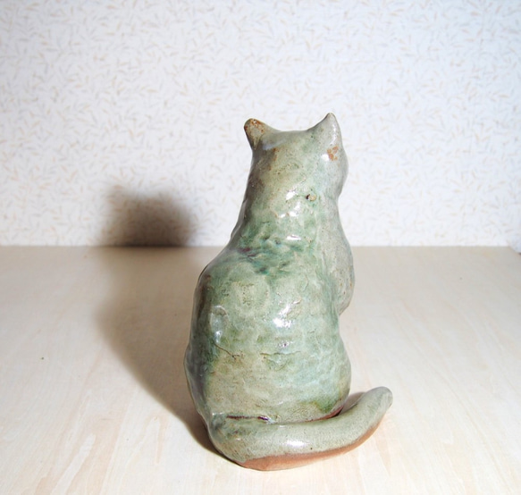 陶　かわいい猫の置物         『純喫茶くりいま』 4枚目の画像