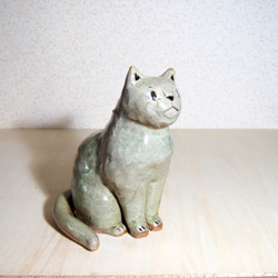 陶　かわいい猫の置物         『純喫茶くりいま』 6枚目の画像