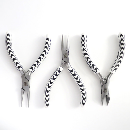 再販【単品】ゼブラ柄 アクセサリー工具｜ニッパー・平ペンチ・丸