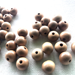 ウッドビーズ（wooden beads）　桜の木　8mm　20pcs 3枚目の画像