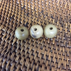 〇ウッドビーズ（wooden beads）　朴の木（ホオ）10mm　10pcs 2枚目の画像