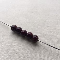 ウッドビーズ（wooden beads）紫檀（シタン）9mm　10pcs 2枚目の画像