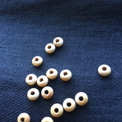 ウッドビーズ（wooden beads）ムロ　3＊5.4mm　20pcs 1枚目の画像