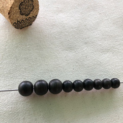 ＊ウッドビーズ（wooden beads）神代水楢　7＊8.1㎜　5pcs 4枚目の画像