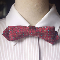 papa's bow tie-Vintage tie remark bow tie-red-slim 4枚目の画像