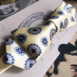 papa's bow tie-Vintage tie remark bow tie-yellow-slim 2枚目の画像