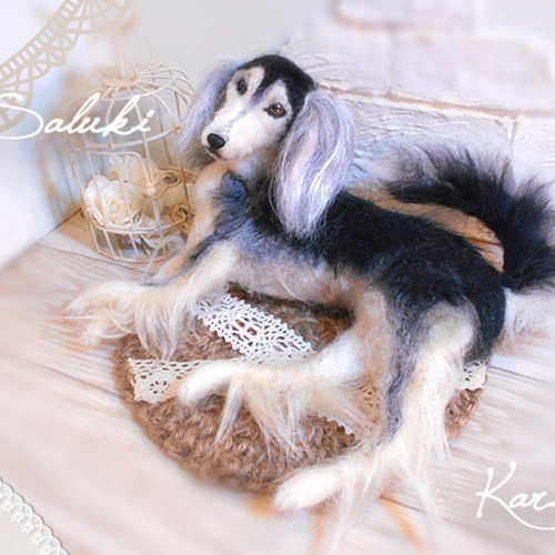 【Belcanto】フェルト羊毛のアフガンハウンド Belcanto】フェルト羊毛のアフガンハウンド Belcanto】フェルト