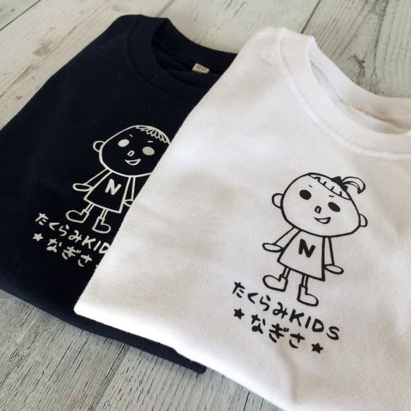 たくらみKIDS★イニシャルと名前入りTシャツ（ベビー／キッズ） 2枚目の画像