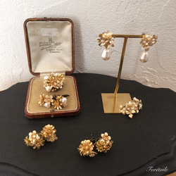 ≪ピアス≫フルールドール Fleurs d'or ～クリスマスローズ～ 6枚目の画像