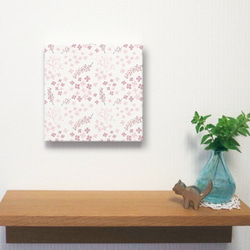 ドライフラワー 小花柄 花柄 おしゃれ かわいい 北欧 植物 アートパネル ファブリックボード 壁掛け インテリア 絵画 2枚目の画像