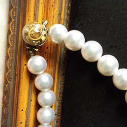 bi-color pearl necklace 4枚目の画像