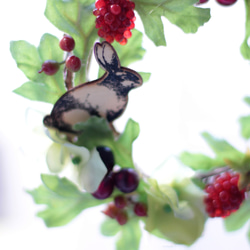 Garden Flower Wreath :Rabbit ( ガーデンリース:うさぎ) 2枚目の画像